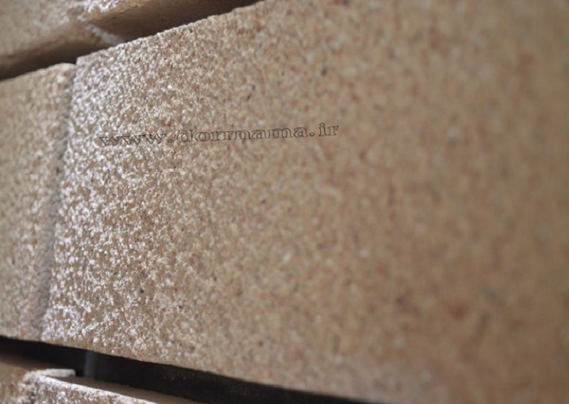  عکس چهارم آجر نسوز تایل 10*40 (طرح چوب)